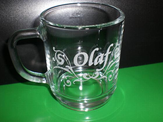 Glasgravur Olaf