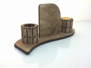 Fotoständer mit Kerze Gravur 1