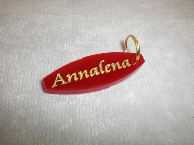 Oval lang Acrylanh&auml;nger (Bitte hier klicken um dieses Bild in seiner vollen Gr&ouml;&szlig;e zu betrachten)