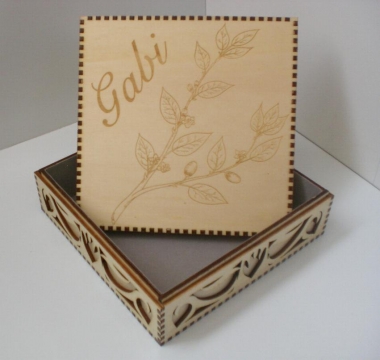Gravur HolzKästchen Box