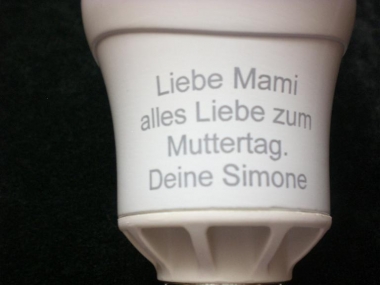 LED Ledon Lampen Gravur 2  (Bitte hier klicken um dieses Bild in seiner vollen Größe zu betrachten)